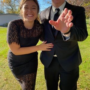 Lace Midi Dress (L) - Wedding Guest Dress from Francescas